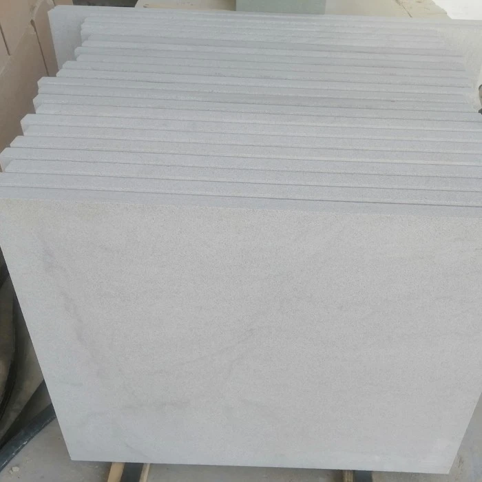 white sandstone tiles